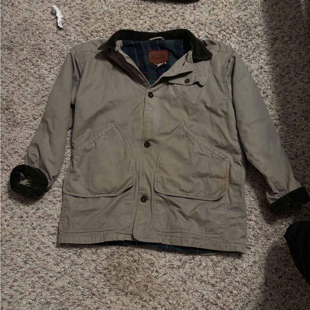 Vintage Men's Khaki Bomber Jacket